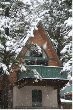 Santa Claus elf huts Photo of one of Santa Claus elf huts at the North Pole